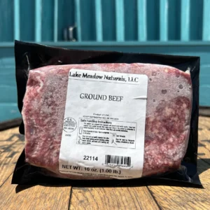 Lake Meadows Farm pasture raised grass fed ground beef