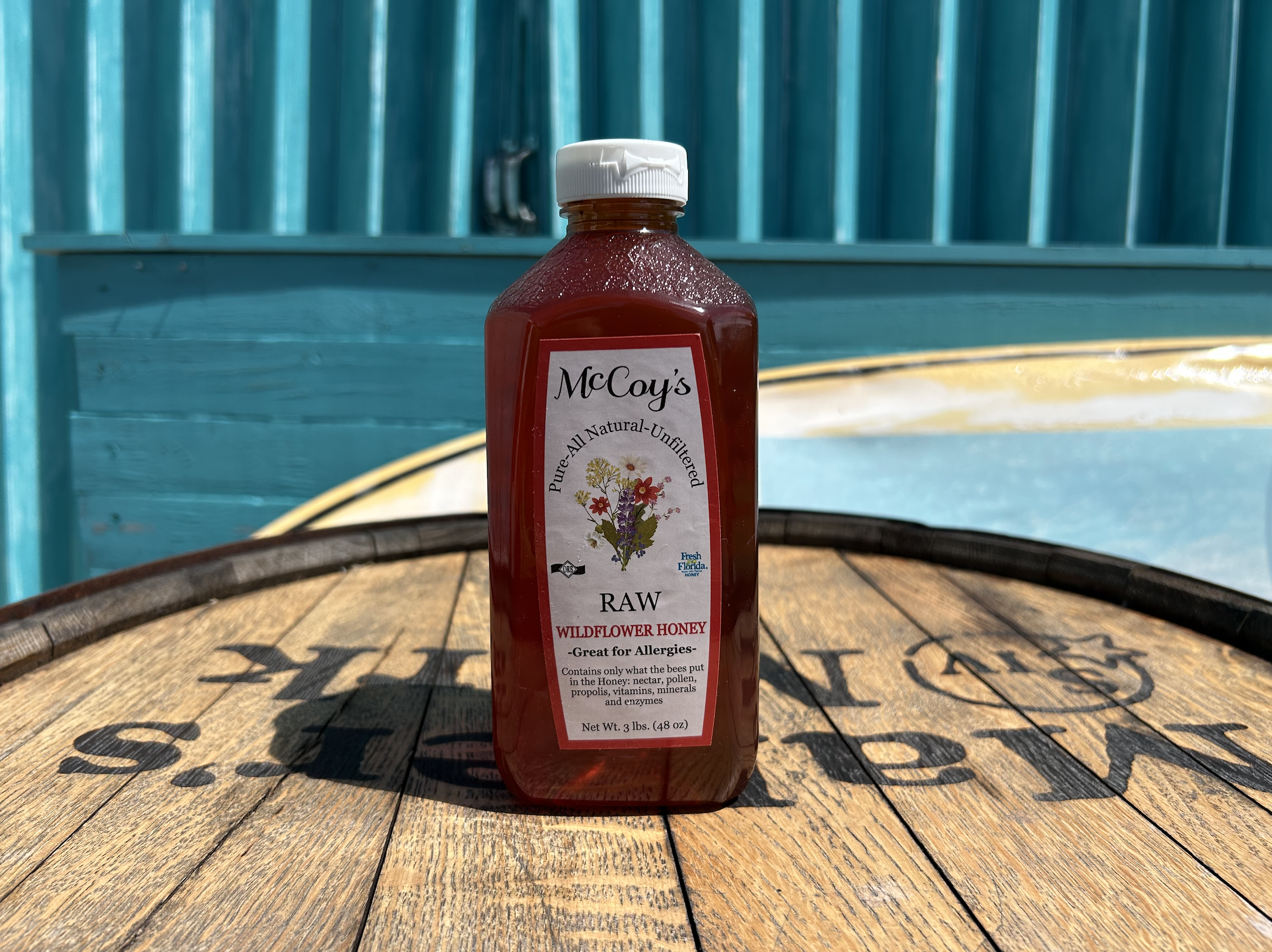 honeybig McCoy's Raw Florida Honey large jar 48oz Loxahatchee FL
